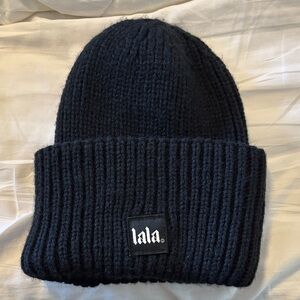 Dressed in Lala Black Knit Beanie